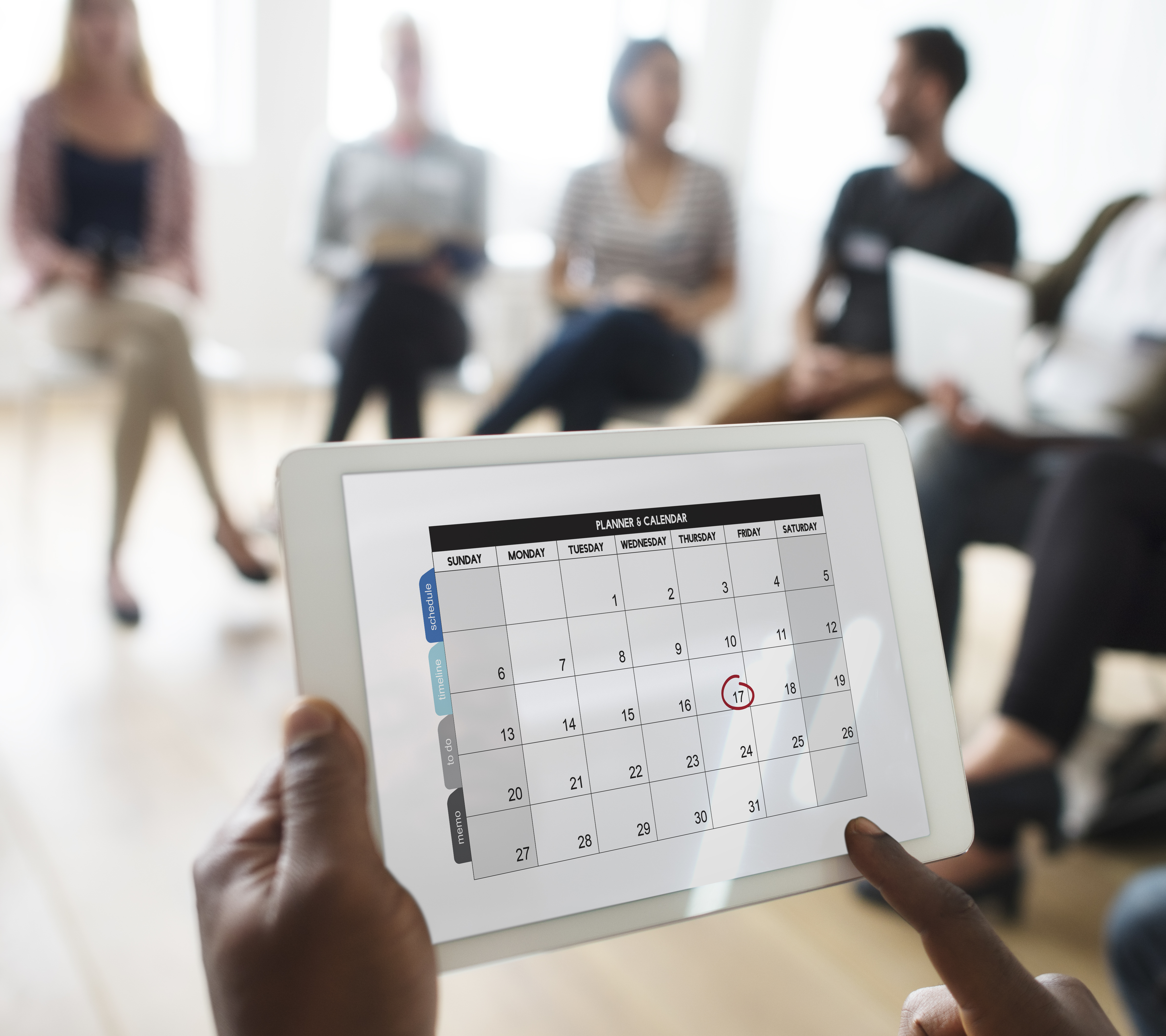 Tableau de bord de gestion des congés avec un calendrier.