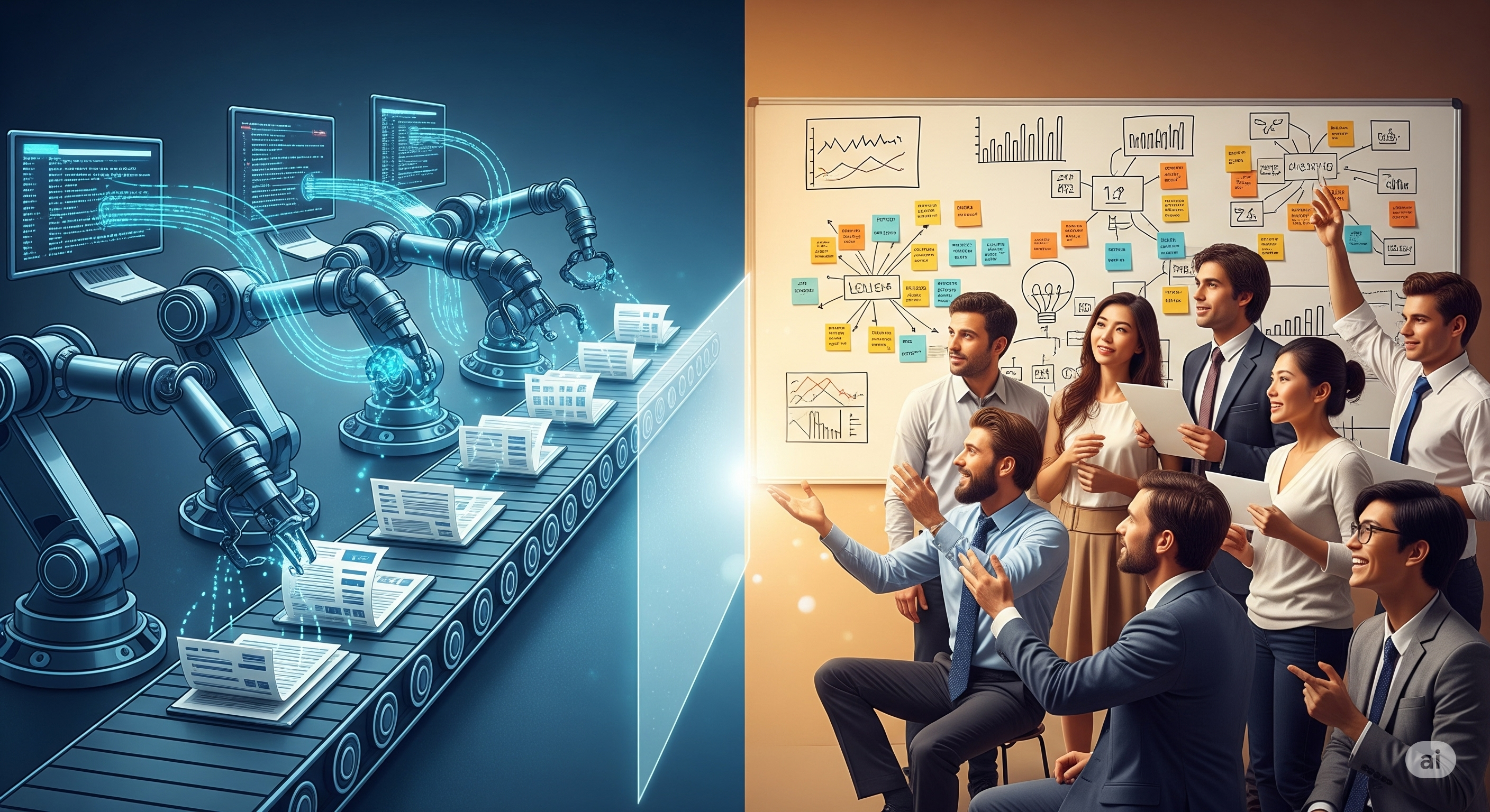 Robot travaillant avec des humains
